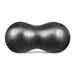 Gimnastikos kamuolys 4Fizjo, 45 cm, juodas цена и информация | Гимнастические мячи | pigu.lt