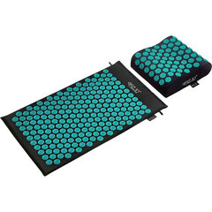 Akupresūrinis kilimėlis su pagalvėle 4Fizjo, 72cm, juodas kaina ir informacija | Masažo reikmenys | pigu.lt