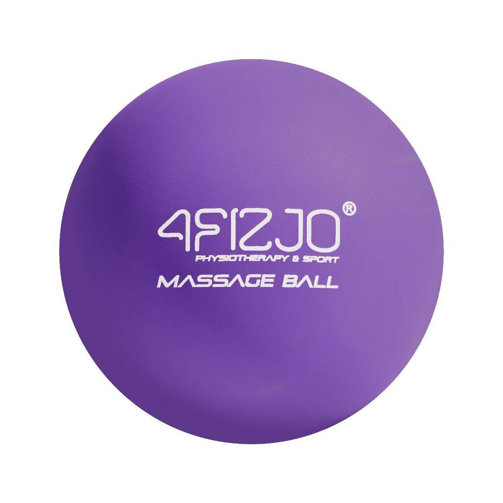 Masažinis kamuoliukas 4Fizjo, violetinis kaina ir informacija | Masažo reikmenys | pigu.lt