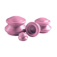 Kiniški guminiai burbuliukai 4Fizjo, 6.5x5.2cm, rožiniai kaina ir informacija | Masažo reikmenys | pigu.lt