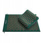 Akupresūrinis kilimėlis su pagalvėle 4Fizjo, 72x42cm, žalias kaina ir informacija | Masažo reikmenys | pigu.lt