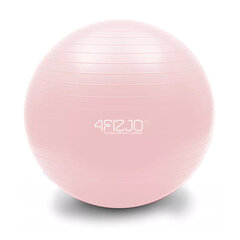 Pripučiamas gimnastikos kamuolys 4Fizjo, 65 cm, rožinis kaina ir informacija | Gimnastikos kamuoliai | pigu.lt