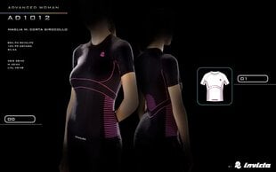 Termo marškinėliai moterims Invicto Maglia M/Corta donna, balti цена и информация | Одежда для велосипедистов | pigu.lt