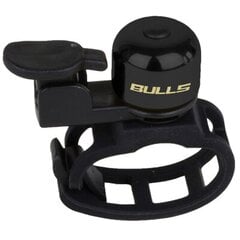 Dviračio skambutis Bulls Mini, juodas цена и информация | Звонки, сигналы на велосипед | pigu.lt