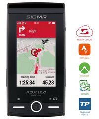 Dviračio navigacija Sigma ROX 12.0 SPORT Basic, pilkas цена и информация | Велокомпьютеры, навигация | pigu.lt