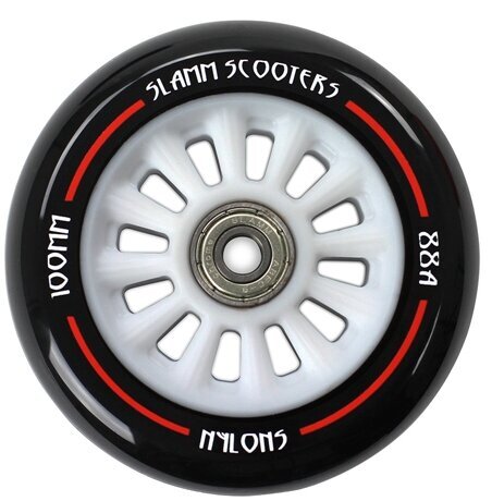 Paspirtuko ratai Slamm 100 mm, jubaltaoda/ цена и информация | Paspirtukai | pigu.lt