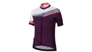 Dviratininkų marškinėliai moterims Bulls Aminga, violetiniai/balti цена и информация | Одежда для велосипедистов | pigu.lt