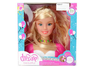 Lėlė šukuosenoms Dream beautiful kaina ir informacija | Žaislai mergaitėms | pigu.lt