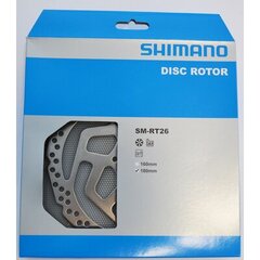 Stabdžių diskas Shimano RT26, 180 mm цена и информация | Другие запчасти для велосипеда | pigu.lt