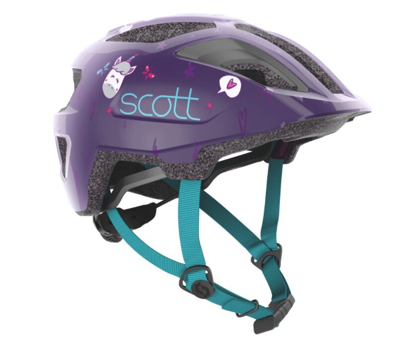 Dviratininko šalmas Scott Spunto Kid, violetinis цена и информация | Šalmai | pigu.lt