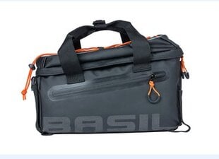 Dviračio bagažinės krepšys Basil Miles Tarpaulin Trunkbag, juodas kaina ir informacija | Kiti dviračių priedai ir aksesuarai | pigu.lt