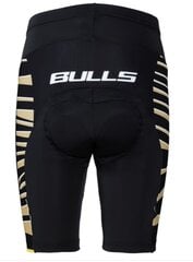 Dviratininko šortai Bulls Zebra Gold, juodi kaina ir informacija | Dviratininkų apranga | pigu.lt