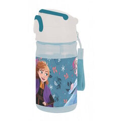 Питьевая бутылка с трубочкой Frozen, 350 мл цена и информация | Фляги для воды | pigu.lt