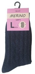 Kojinės moterims Largo Merino, mėlynos kaina ir informacija | Moteriškos kojinės | pigu.lt