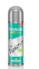 Grandinės purškiklis Motorex Chainlube Wet Conditions Aerosol, 300 ml цена и информация | Инструменты, средства ухода для велосипеда | pigu.lt