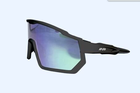 Sportiniai akiniai APURA Shield 663, juodi цена и информация | Sportiniai akiniai | pigu.lt