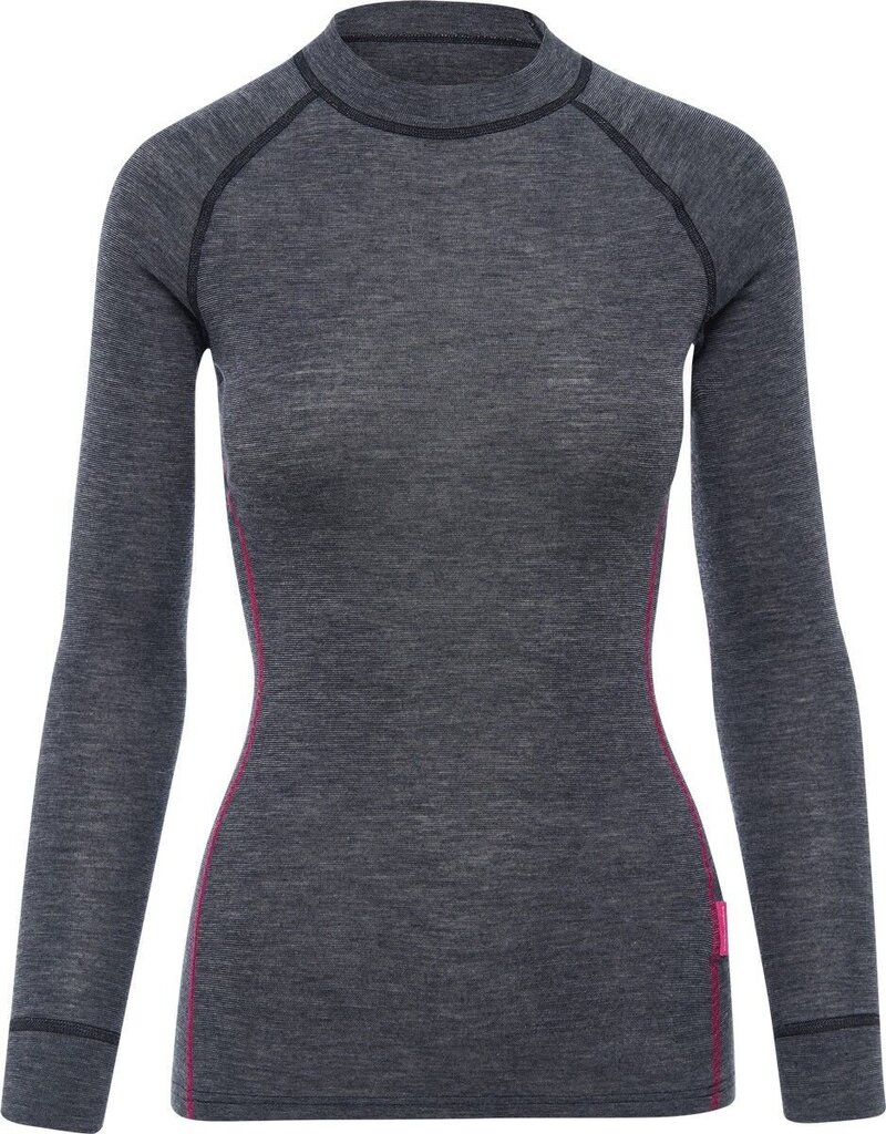 Termo marškinėliai Thermowave moterims Merino Active warm, pilki kaina ir informacija | Dviratininkų apranga | pigu.lt