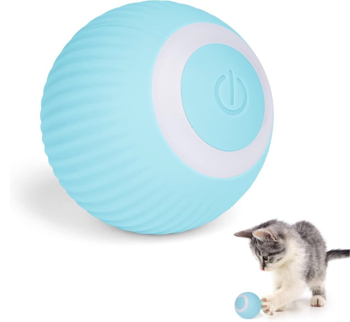 Interaktyvus kamuoliukas katėms Smart Cat Ball, mėlynas kaina ir informacija | Žaislai katėms | pigu.lt