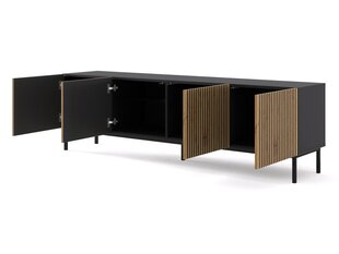 Tv spintelė Akl Furniture Ravenna, ruda/juoda kaina ir informacija | TV staliukai | pigu.lt