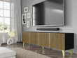 TV staliukas Ravenna, rudas/juodas kaina ir informacija | TV staliukai | pigu.lt