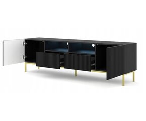 Tv spintelė Akl Furniture Ravenna, juoda/ruda kaina ir informacija | TV staliukai | pigu.lt