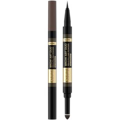 Akių linijos žymeklis ir antakių pudra Eveline Cosmetics Brow Art Duo, 03 dark цена и информация | Карандаши, краска для бровей | pigu.lt