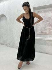 Женская юбка-брюки Och Bella черная цена и информация | Брюки | pigu.lt