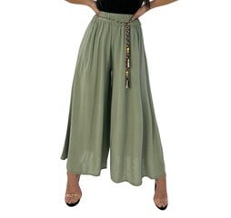 Женская юбка-брюки Och Bella цвета хаки цена и информация | Женские брюки | pigu.lt