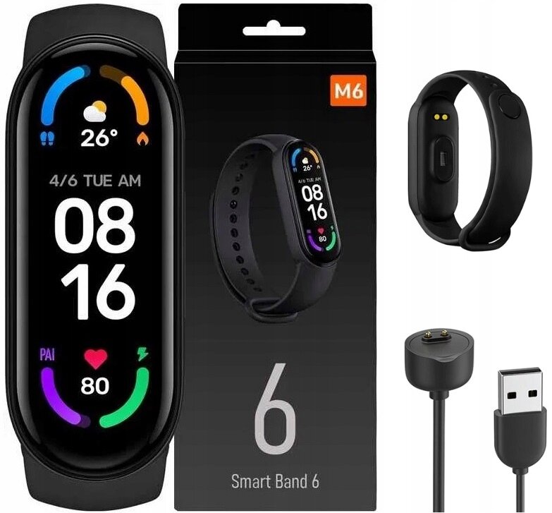 Nobitech M6 kaina ir informacija | Išmaniosios apyrankės (fitness tracker) | pigu.lt