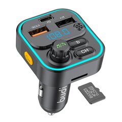 Car transmitter Budi T05, 2 x USB + USB-C цена и информация | FM-модуляторы | pigu.lt