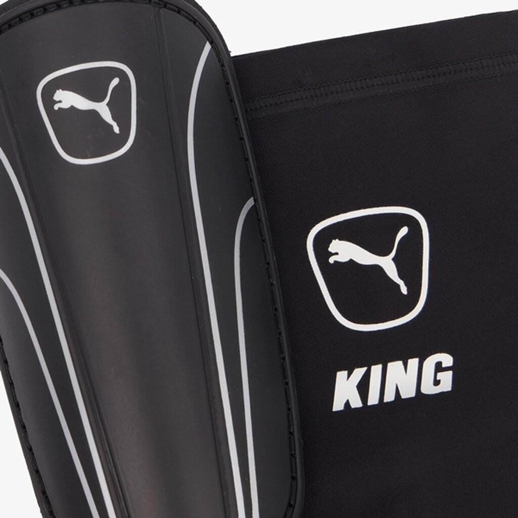 Blauzdų apsaugos Puma King Sleeve, L dydis, juodos цена и информация | Futbolo apranga ir kitos prekės | pigu.lt