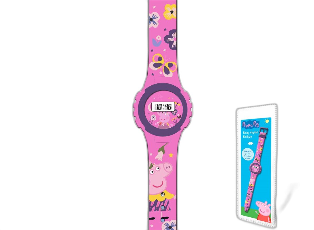 Skaitmeninis laikrodis Peppa Pig kaina ir informacija | Aksesuarai vaikams | pigu.lt