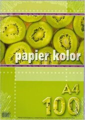 Цветная двусторонняя бумага формата A4, 100 листов, коричневая цена и информация | Тетради и бумажные товары | pigu.lt