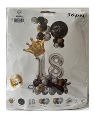Набор воздушных шаров День рождения 18 лет, 56 шт. цена и информация | Шарики | pigu.lt