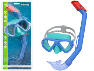 Набор для дайвинга Bestway Meridian Snorkel, 3 части, синий цена и информация | Наборы для подводного плавания | pigu.lt