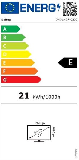 Dahua DHI-LM27-C200 kaina ir informacija | Monitoriai | pigu.lt