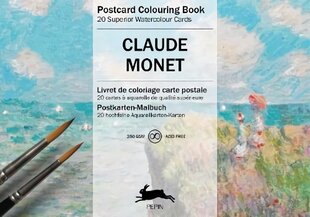 Claude Monet: Postcard Colouring Book цена и информация | Книги о питании и здоровом образе жизни | pigu.lt