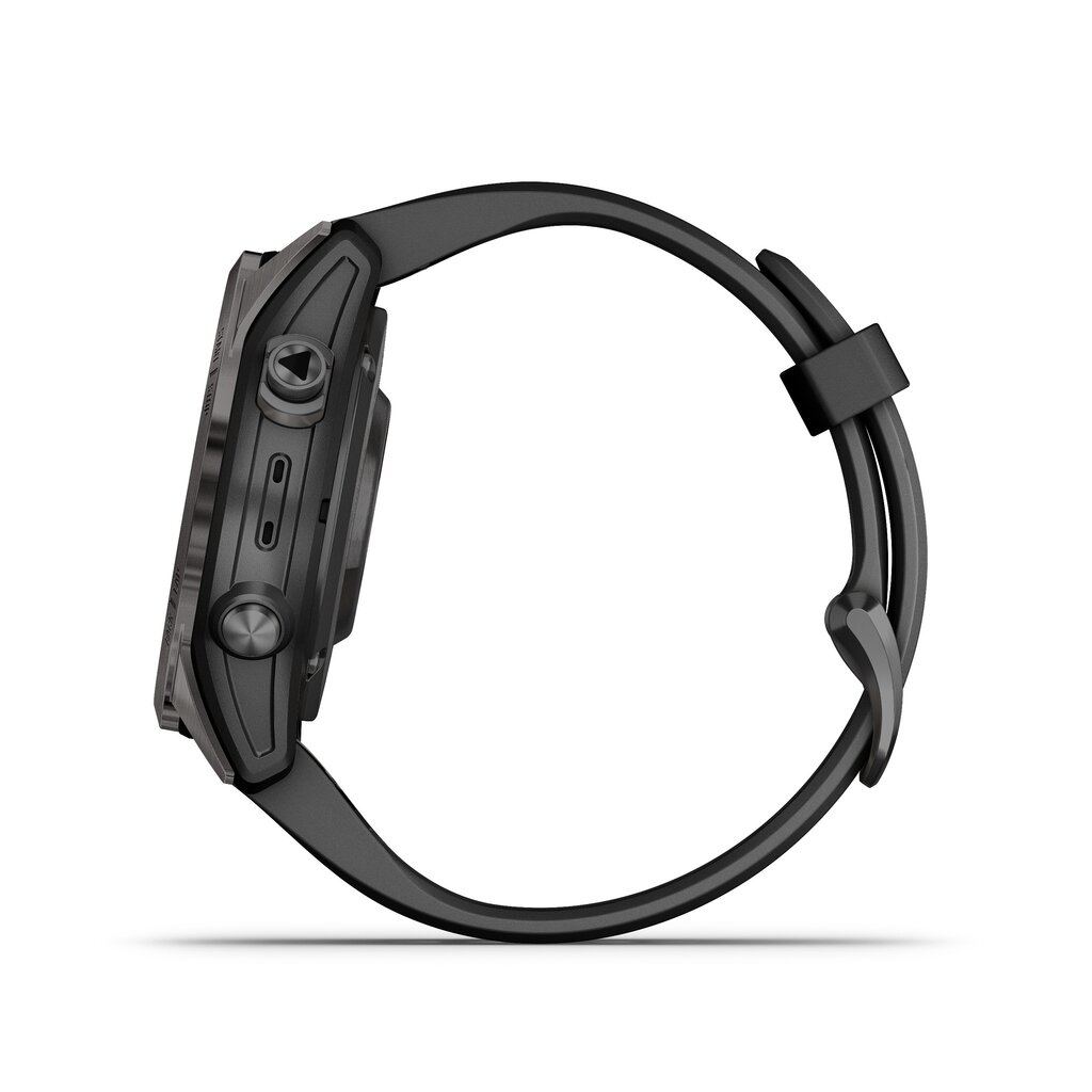 Garmin fēnix® 7S Pro Sapphire Solar Carbon Grey DLC Titanium/Black 42mm kaina ir informacija | Išmanieji laikrodžiai (smartwatch) | pigu.lt