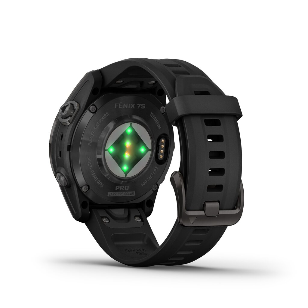 Garmin fēnix® 7S Pro Sapphire Solar Carbon Grey DLC Titanium/Black 42mm kaina ir informacija | Išmanieji laikrodžiai (smartwatch) | pigu.lt