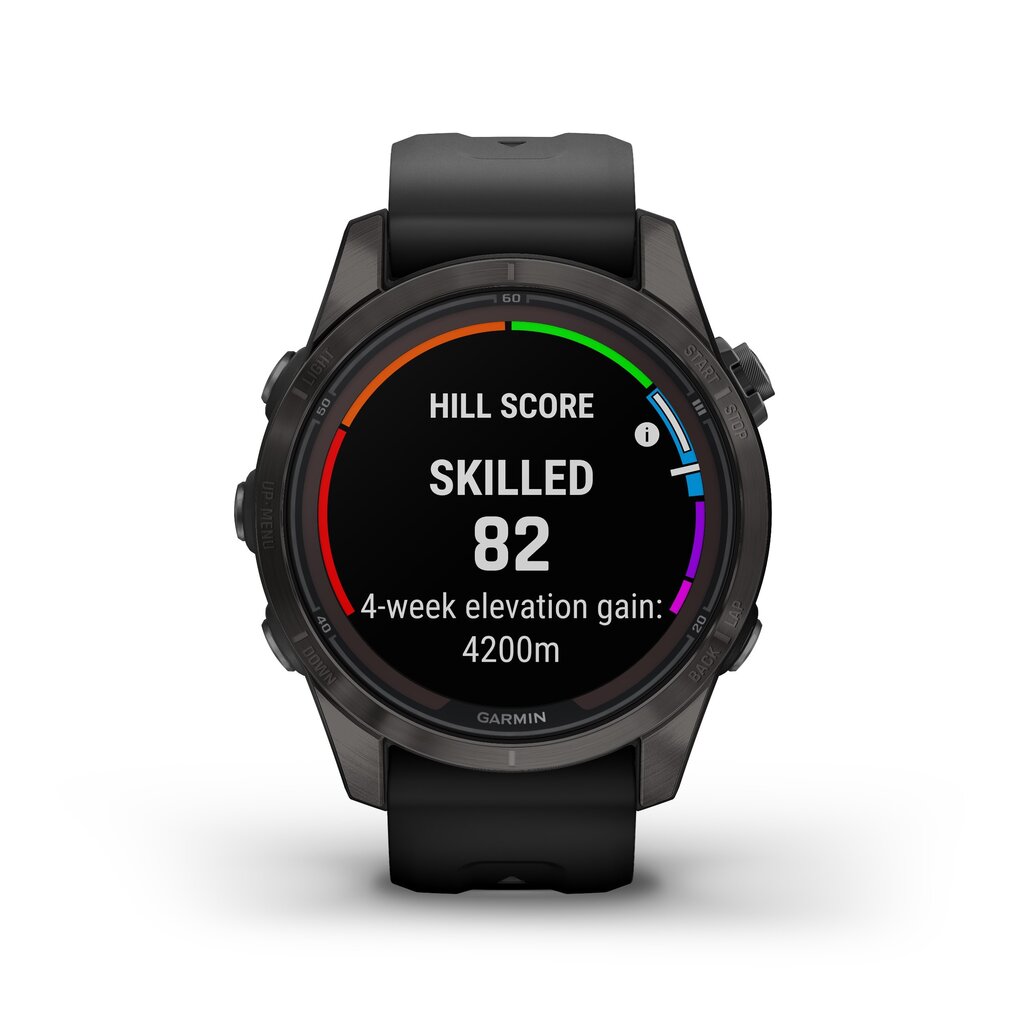 Garmin fēnix® 7S Pro Sapphire Solar Carbon Grey DLC Titanium/Black 42mm kaina ir informacija | Išmanieji laikrodžiai (smartwatch) | pigu.lt