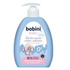 Kūno ir plaukų plovimo gelis kūdikiams Bobini, 300 ml kaina ir informacija | Kosmetika vaikams ir mamoms | pigu.lt