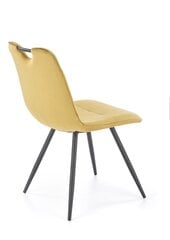 4-ių kėdžių komplektas K521, geltonas/juodas kaina ir informacija | Virtuvės ir valgomojo kėdės | pigu.lt