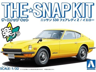 Сборная модель Aoshima - The Snap Kit Nissan S30 Fairlady Z / Yellow, 1/32, 06257 цена и информация | Конструкторы и кубики | pigu.lt