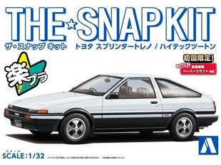 Сборная модель Aoshima - The Snap Kit Toyota Sprinter Trueno / Hitech Two-tone, 1/32, 06467 цена и информация | Конструкторы и кубики | pigu.lt