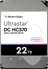 Western Digital Ultrastar DC HC570 (0F48155) kaina ir informacija | Vidiniai kietieji diskai (HDD, SSD, Hybrid) | pigu.lt