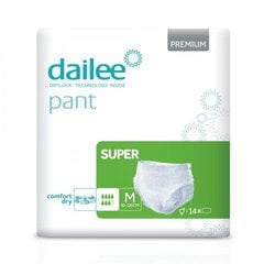 Sauskelnės suaugusiems Dailee Pant Premium Super M, 14 vnt. kaina ir informacija | Sauskelnės, įklotai, paklotai suaugusiems | pigu.lt