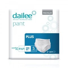 Подгузники для взрослых Dailee Pant Premium Plus S, 14 шт. цена и информация | Подгузники, прокладки, одноразовые пеленки для взрослых | pigu.lt