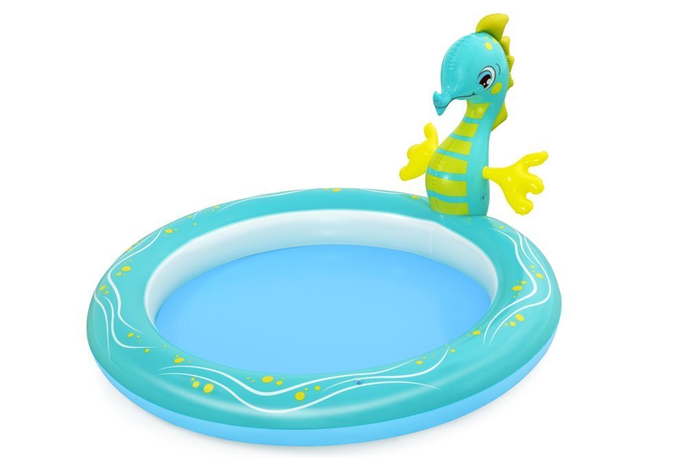 Pripučiamas baseinas vaikams Bestway Seahorse Sprinkler, 188 x 160 x 86 cm, be filtro kaina ir informacija | Baseinai | pigu.lt