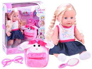 Lėlė su priedais, 40 cm kaina ir informacija | Žaislai mergaitėms | pigu.lt