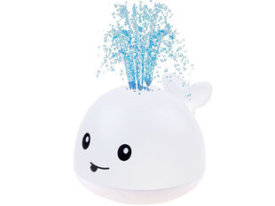 Водная игрушка кит со световыми и звуковыми эффектами, белый цена и информация | Игрушки для малышей | pigu.lt